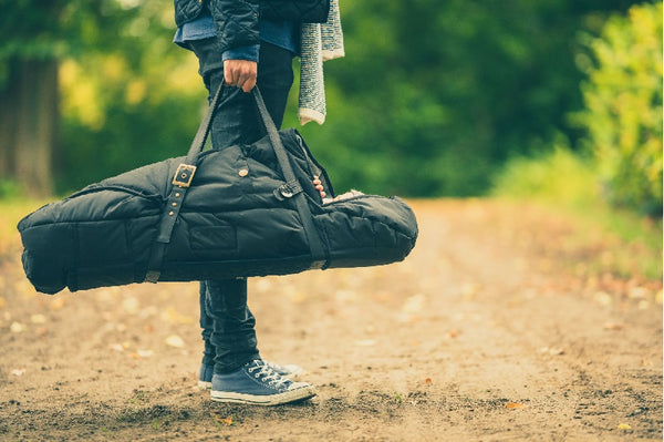 Babysovepose, sort / grå