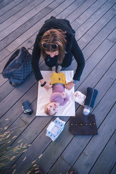 Pusleunderlag, denim