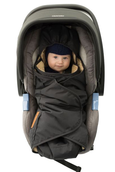 Sleepbag.bycar, sort / brun