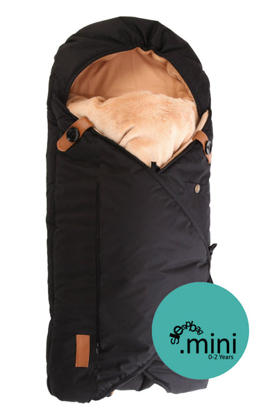 Sleepbag.mini sort / brun