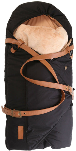 Babysovepose, sort / brun