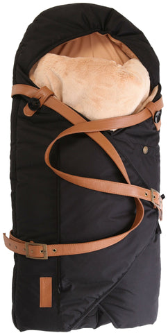 Babysovepose, sort / brun