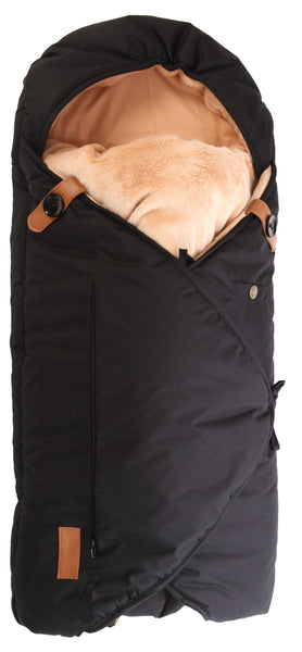 Babysovepose, sort / brun