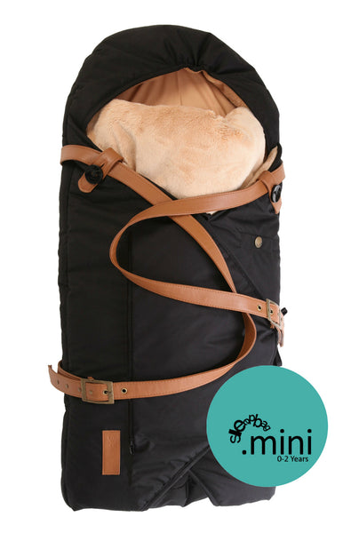 Sleepbag.mini sort / brun