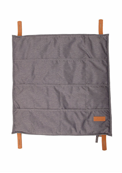 Aktivitetstæppe sæt, denim-look / brun (platform, legebøjler og skumkiler)