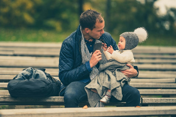 Babysovepose, sort / grå