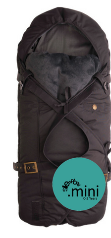 Sleepbag.mini sort / grå