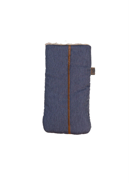 Flaskevarmer - Denim / Brun