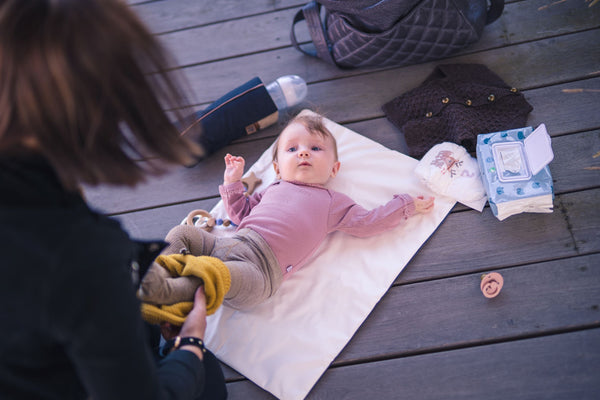 Pusleunderlag, støvet lilla