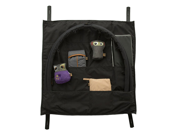 Aktivitetstæppe sæt, sort / brun (platform, legebøjler og skumkiler)